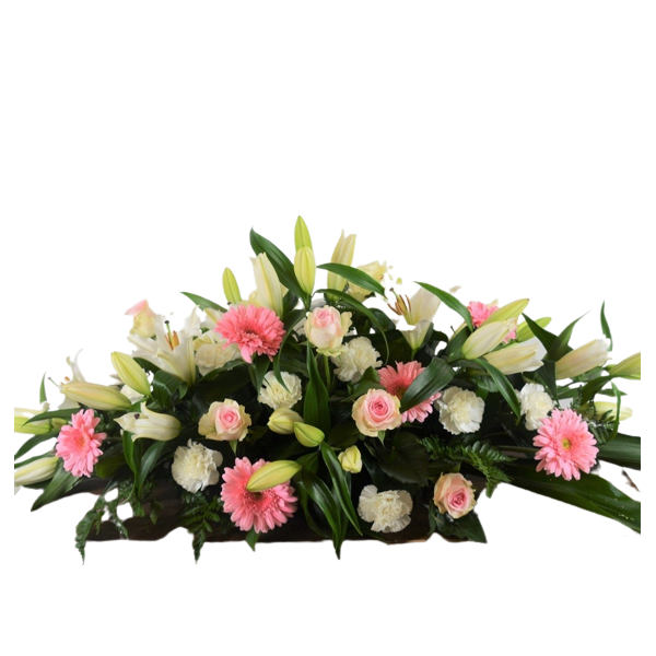 Centro de mesa de flores variadas