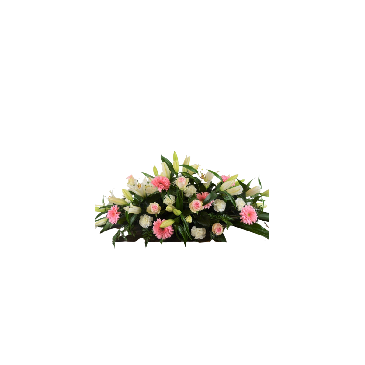 Centro de mesa de flores variadas