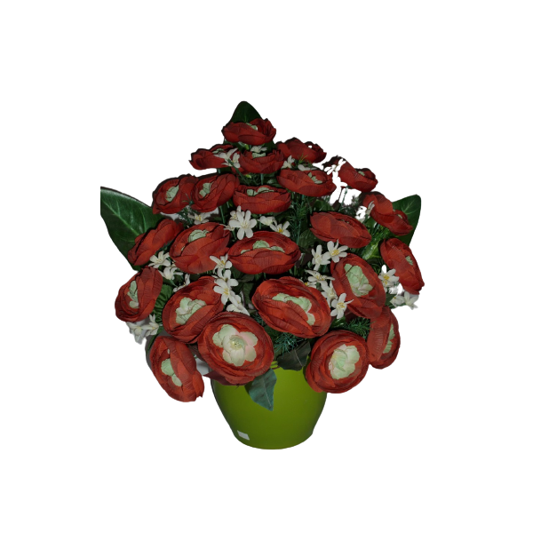 Centro artificial rojo