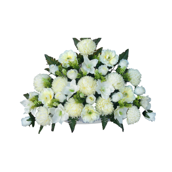 Centro artificial blanco de cara