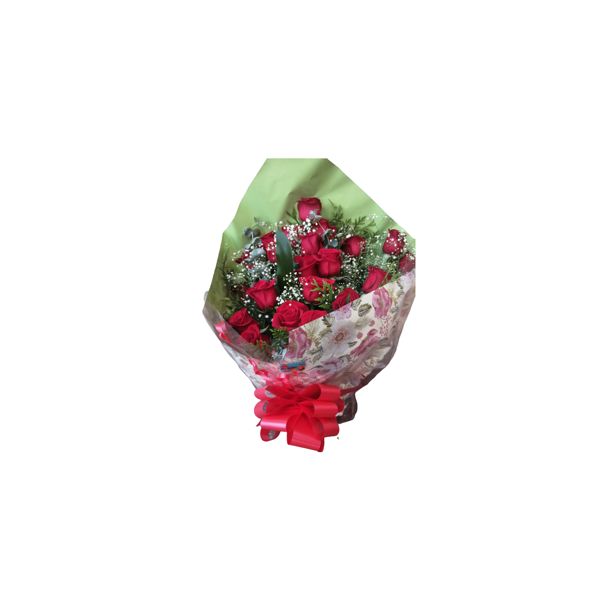 Ramo de 24 rosas rojas