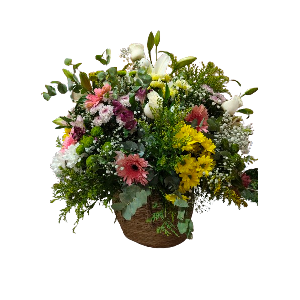 Cesto de flores variado